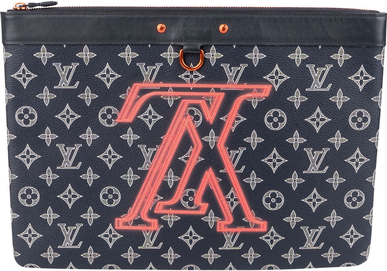 Louis Vuitton Louis Vuitton Monogram Ink Upside Down Ink Apollo Clutch Navy