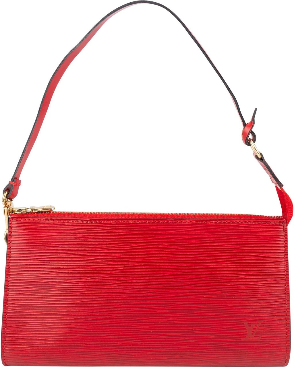 Louis Vuitton Louis Vuitton Red Epi Leather Pochette Accessoires Handbag Rood
