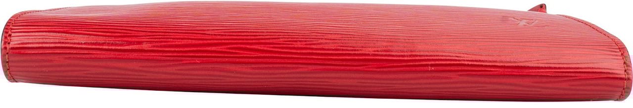 Louis Vuitton Louis Vuitton Red Epi Leather Pochette Accessoires Handbag Rood