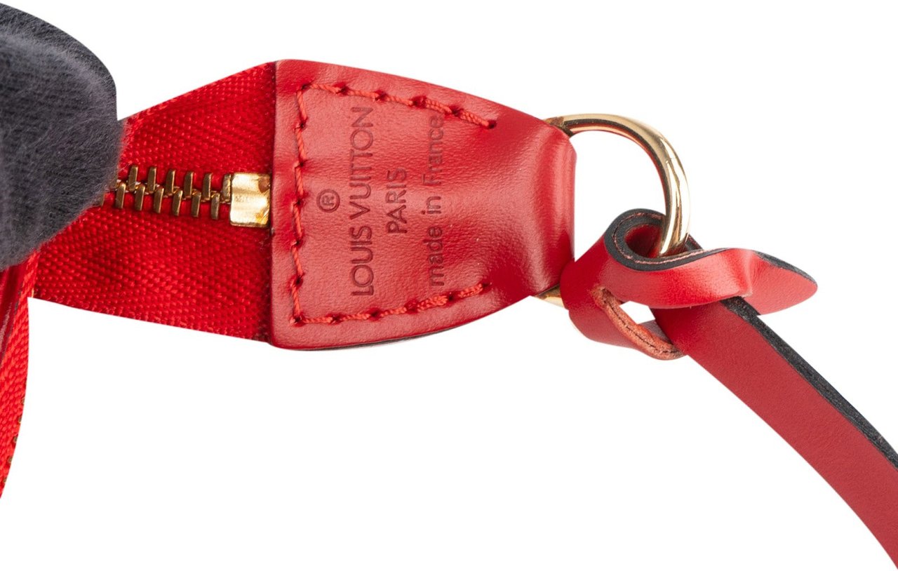 Louis Vuitton Louis Vuitton Red Epi Leather Pochette Accessoires Handbag Rood