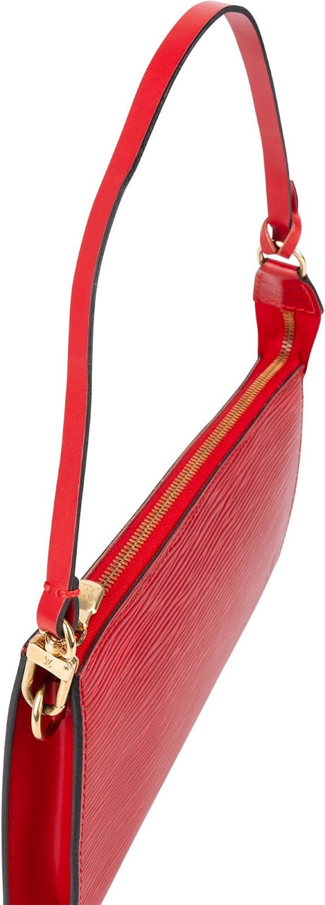 Louis Vuitton Louis Vuitton Red Epi Leather Pochette Accessoires Handbag Rood