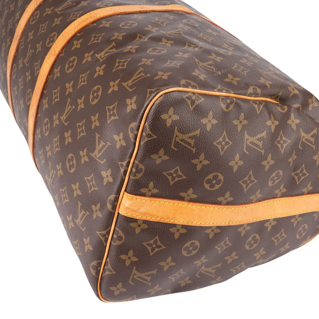 Louis Vuitton Louis Vuitton Monogram Canvas Keepall 55 Bandoulière Travel Bag Bruin