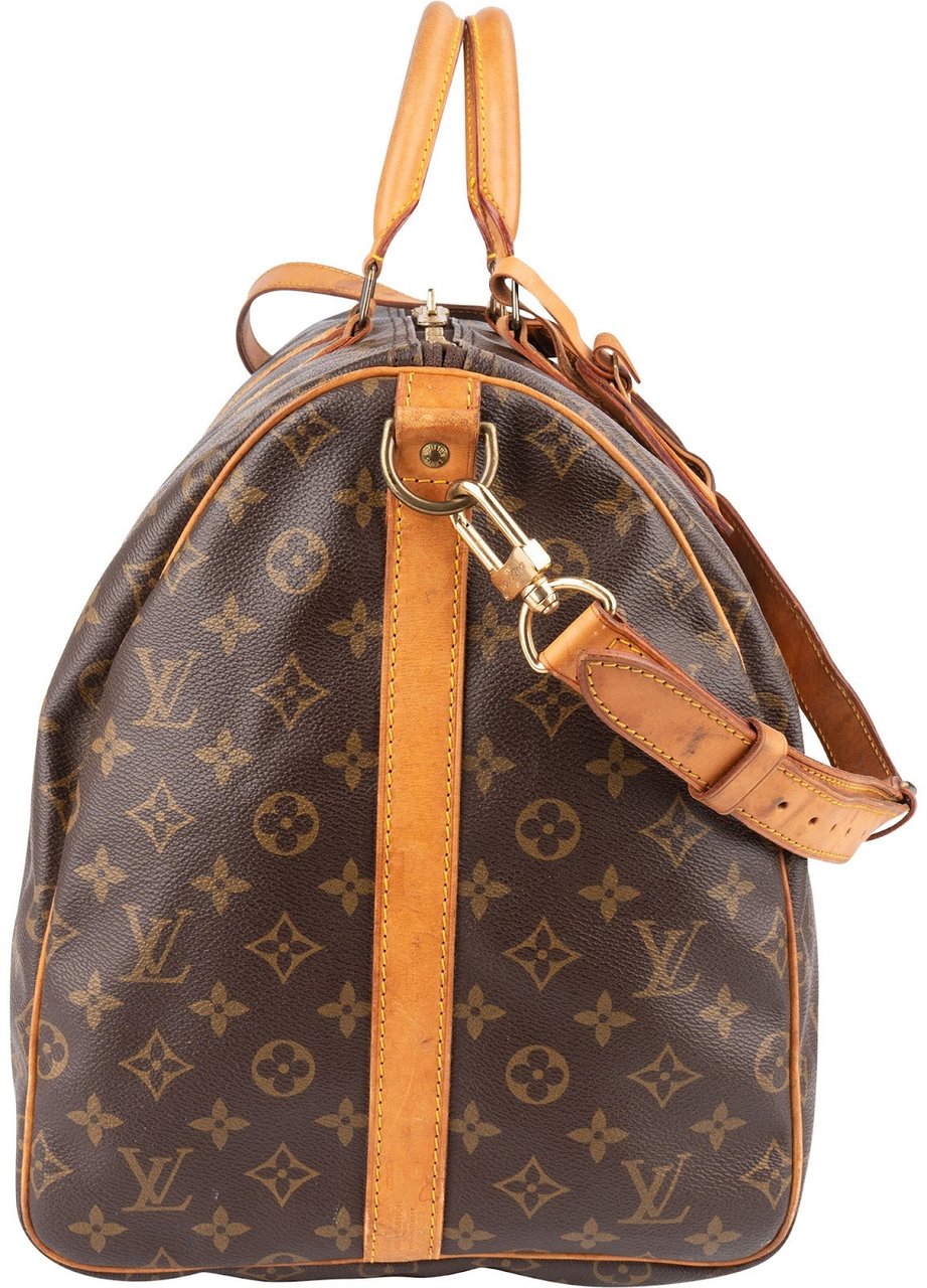 Louis Vuitton Louis Vuitton Monogram Canvas Keepall 55 Bandoulière Travel Bag Bruin