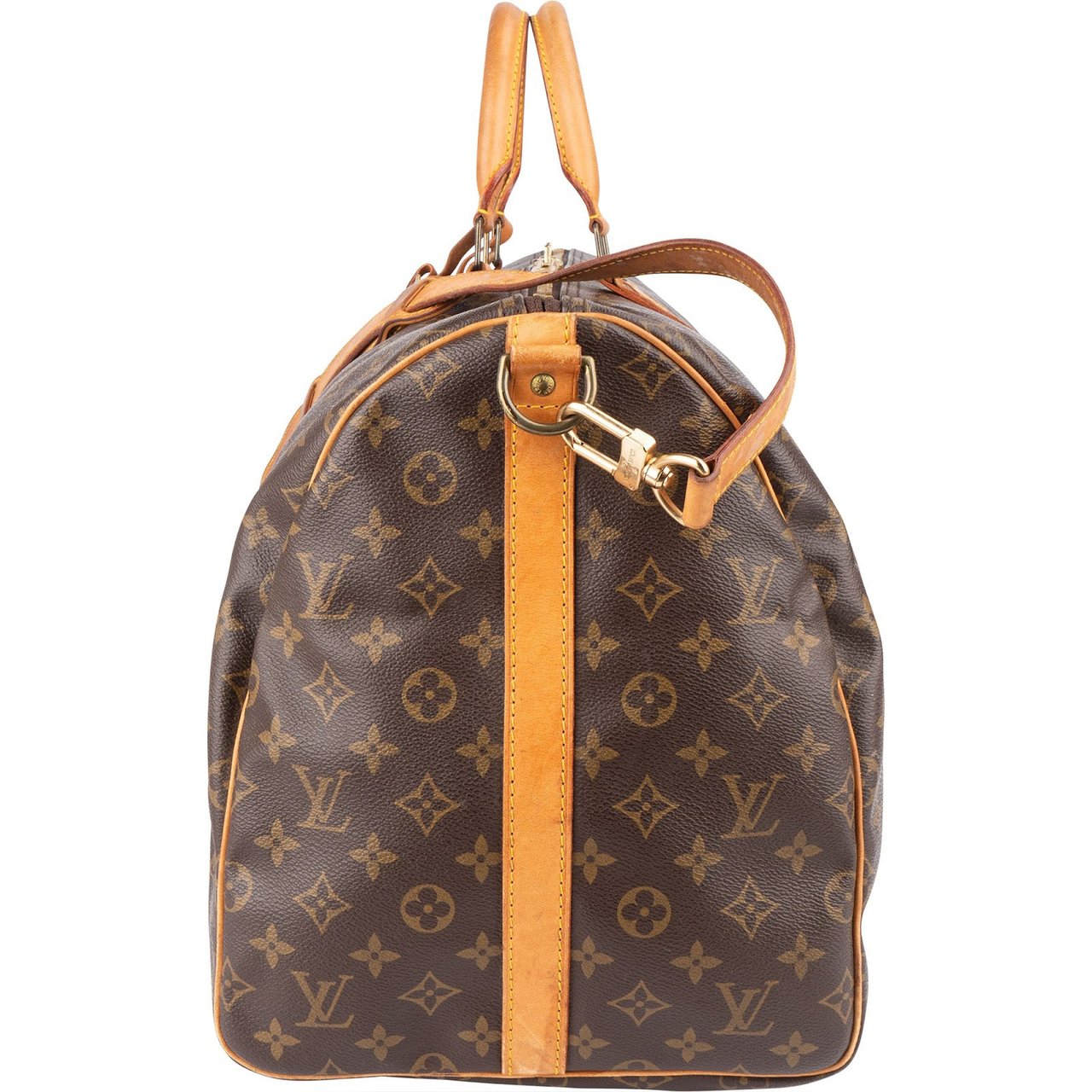 Louis Vuitton Louis Vuitton Monogram Canvas Keepall 55 Bandoulière Travel Bag Bruin