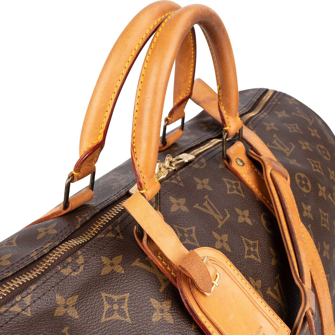 Louis Vuitton Louis Vuitton Monogram Canvas Keepall 55 Bandoulière Travel Bag Bruin