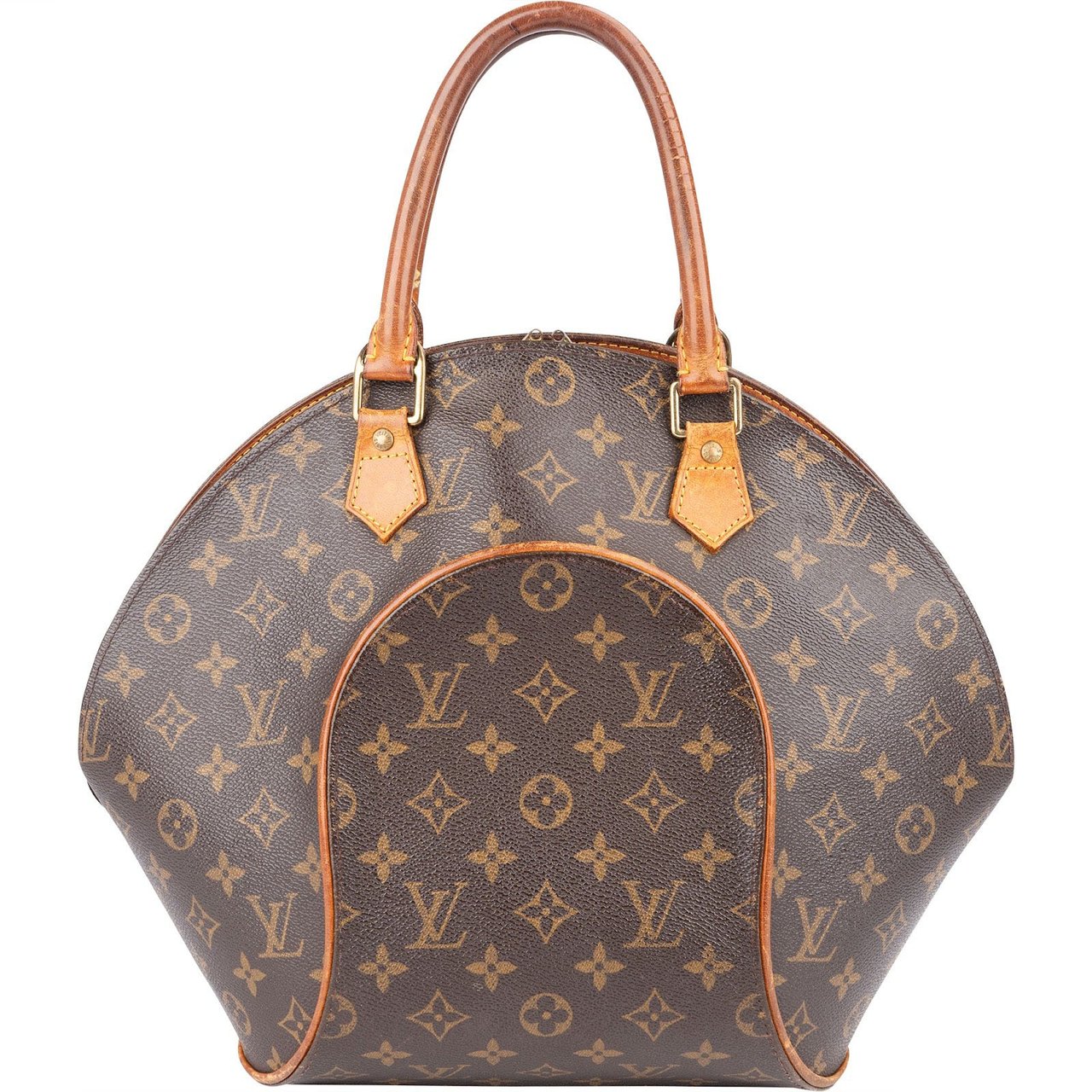 Louis Vuitton Louis Vuitton Monogram Canvas Ellipse MM Handbag Bruin