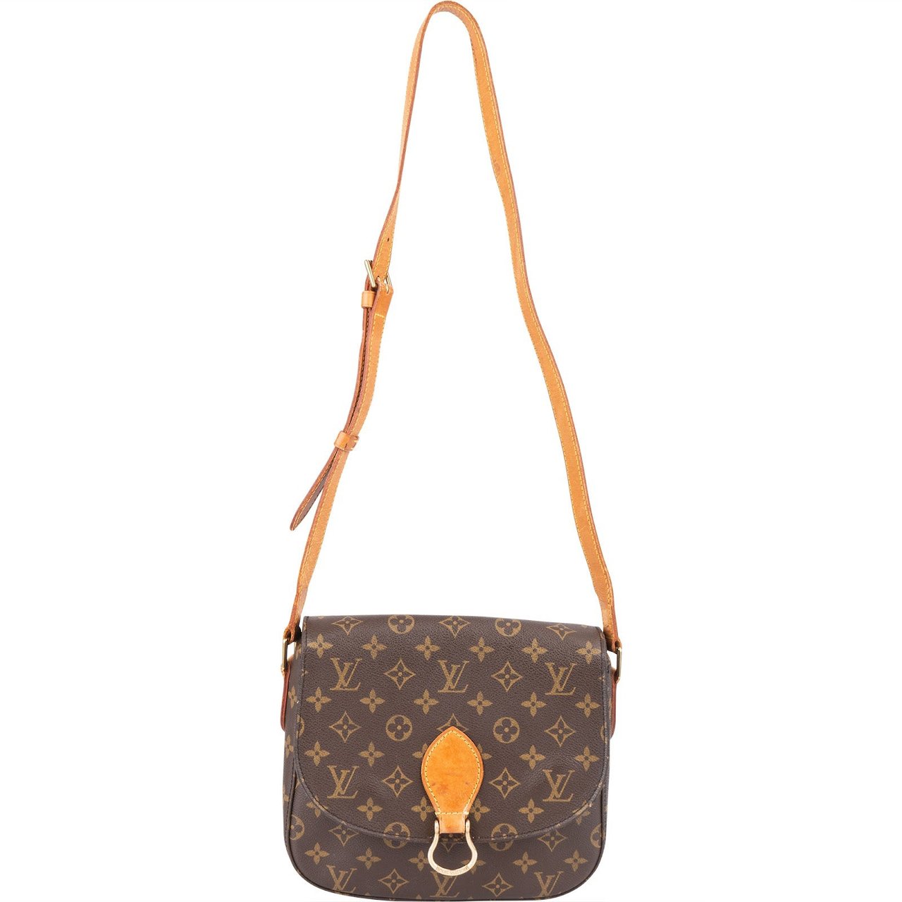 Louis Vuitton Louis Vuitton Monogram Canvas Saint Cloud GM Crossbody Bag Bruin