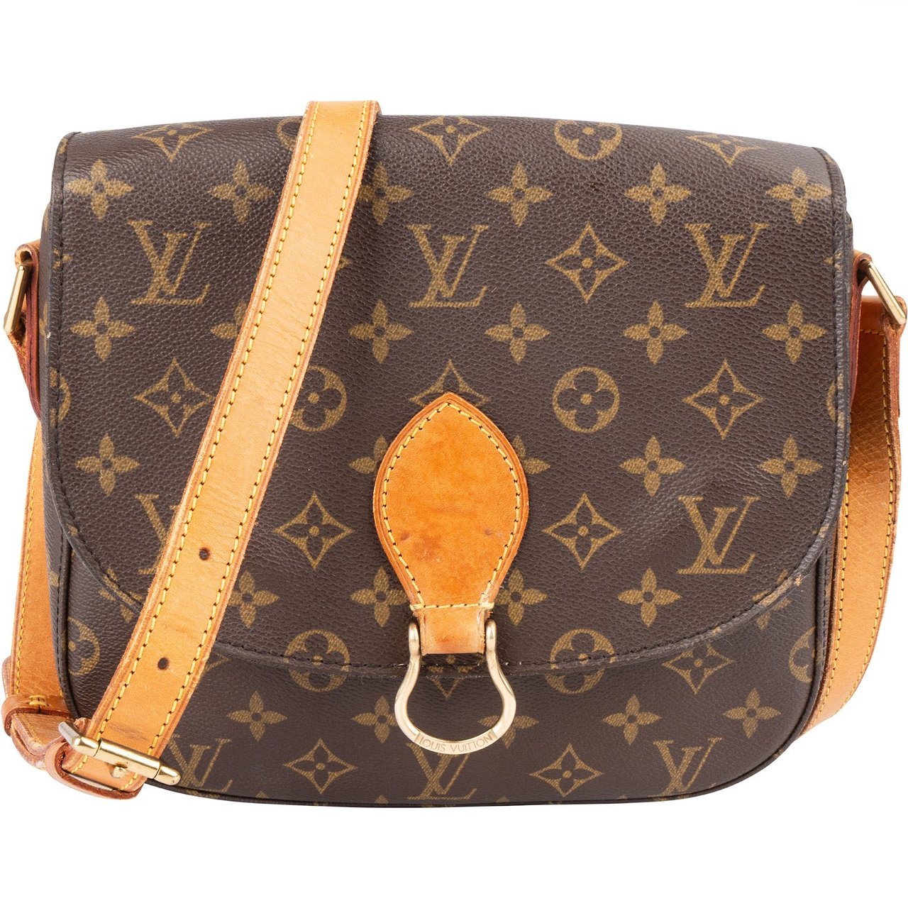 Louis Vuitton Louis Vuitton Monogram Canvas Saint Cloud GM Crossbody Bag Bruin