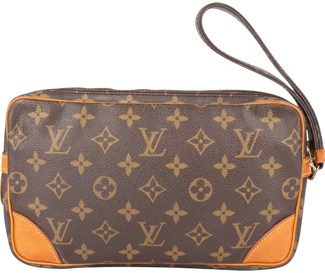 Louis Vuitton Louis Vuitton Canvas Monogram Marly Dragonne Clutch Bruin