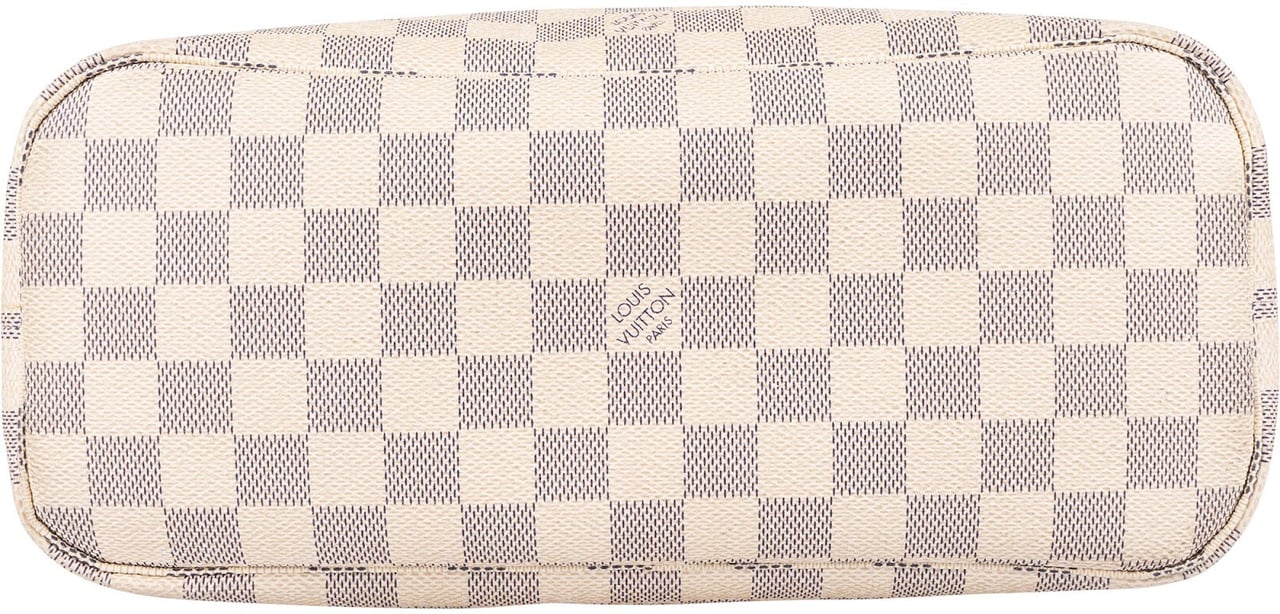 Louis Vuitton Louis Vuitton Monogram Damier Azur Canvas Neverfull PM Shoulder Bag Wit