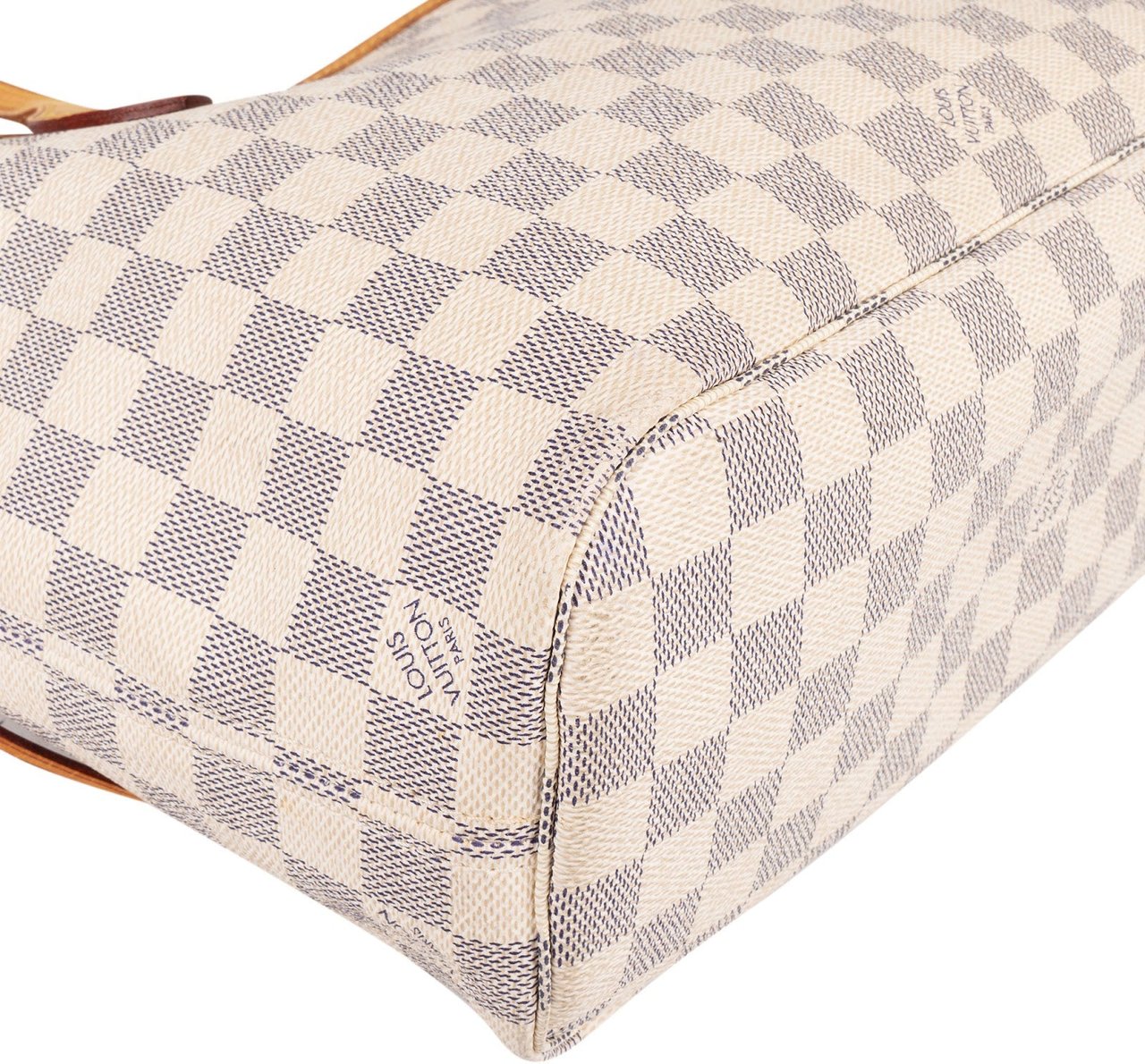 Louis Vuitton Louis Vuitton Monogram Damier Azur Canvas Neverfull PM Shoulder Bag Wit