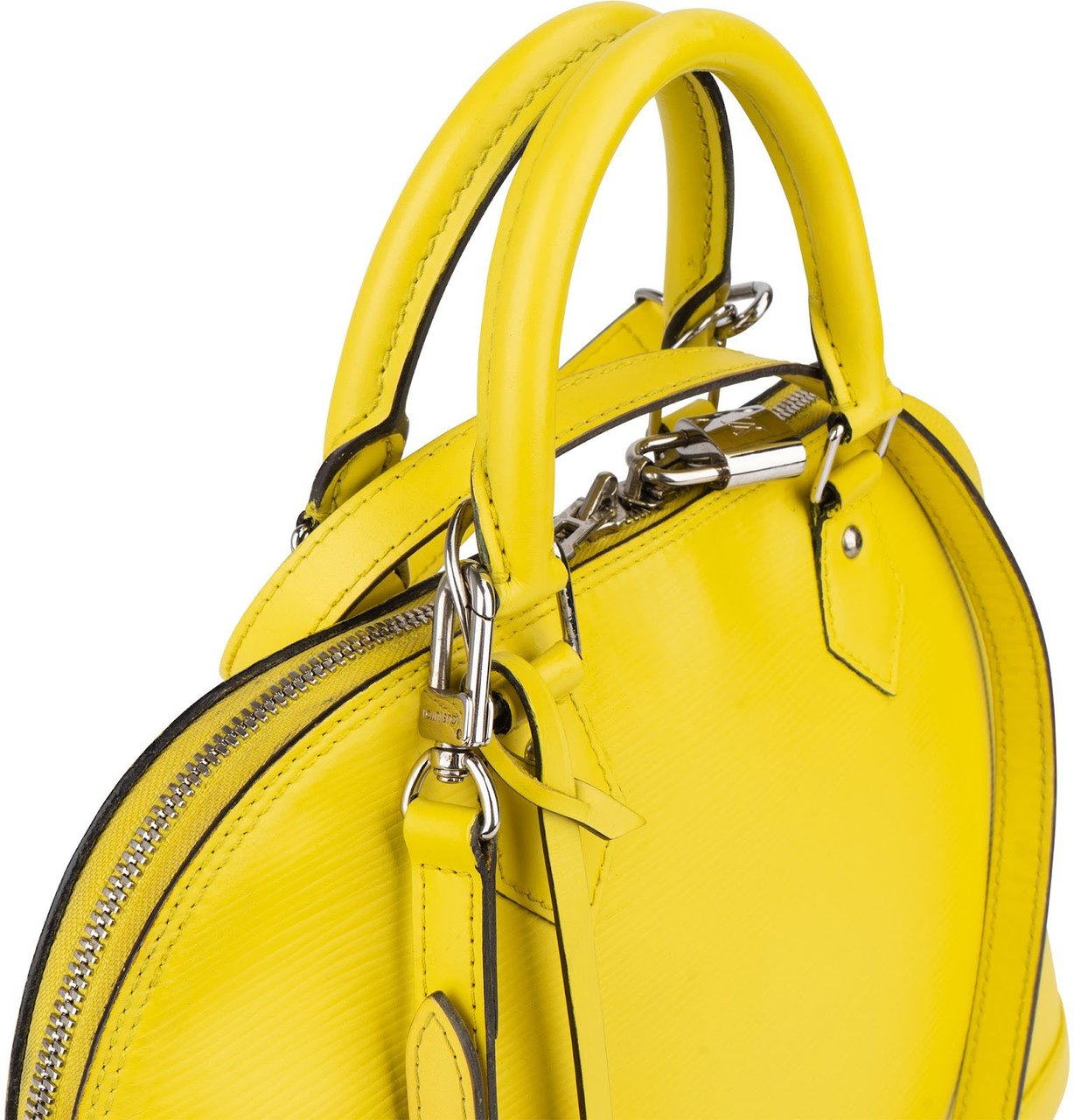 Louis Vuitton Louis Vuitton Yellow Epi Leather Alma PM Handbag Geel