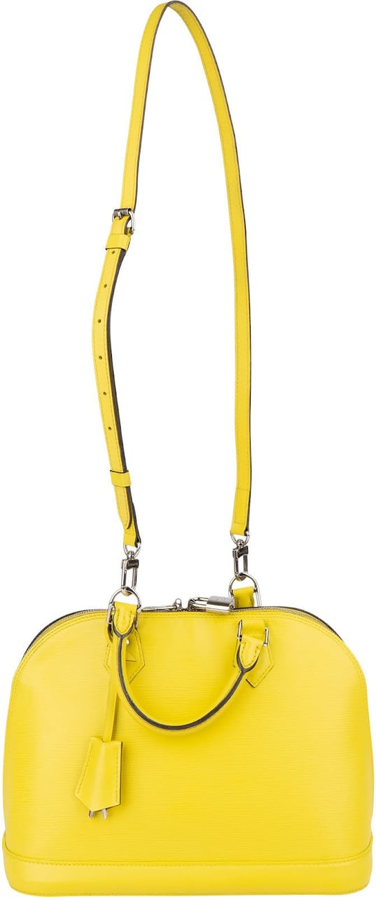 Louis Vuitton Louis Vuitton Yellow Epi Leather Alma PM Handbag Geel