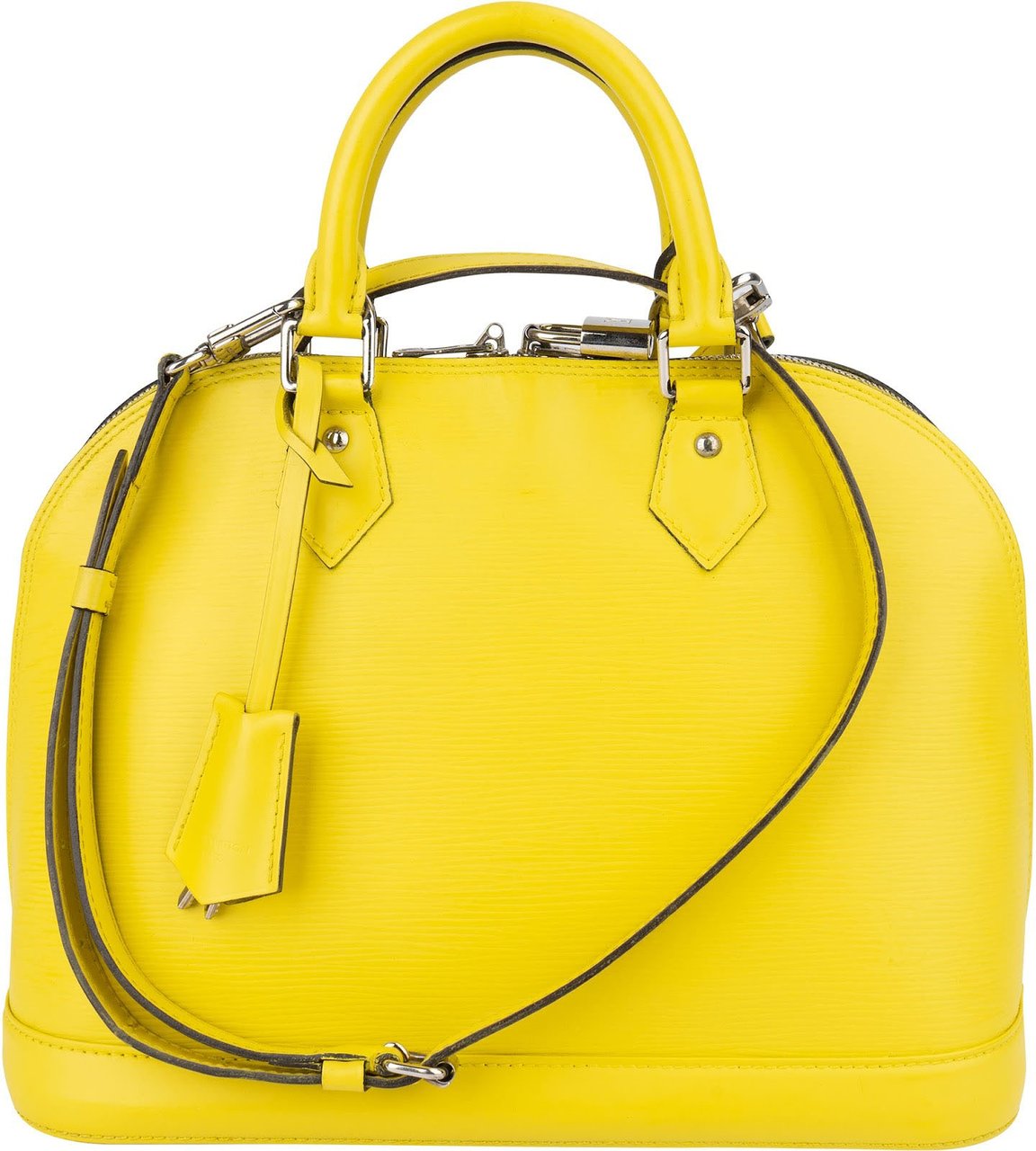 Louis Vuitton Louis Vuitton Yellow Epi Leather Alma PM Handbag Geel