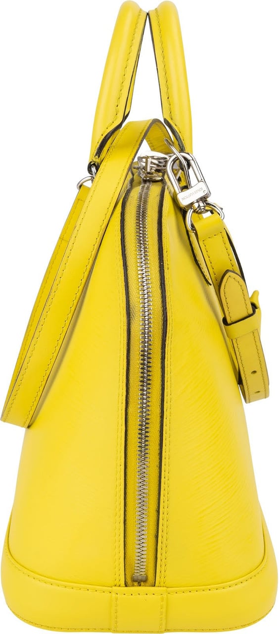 Louis Vuitton Louis Vuitton Yellow Epi Leather Alma PM Handbag Geel