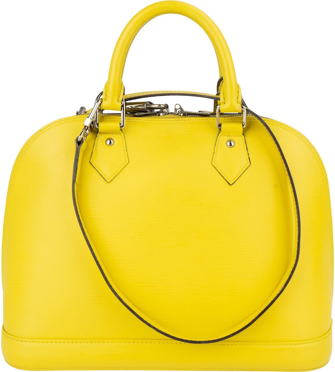 Louis Vuitton Louis Vuitton Yellow Epi Leather Alma PM Handbag Geel