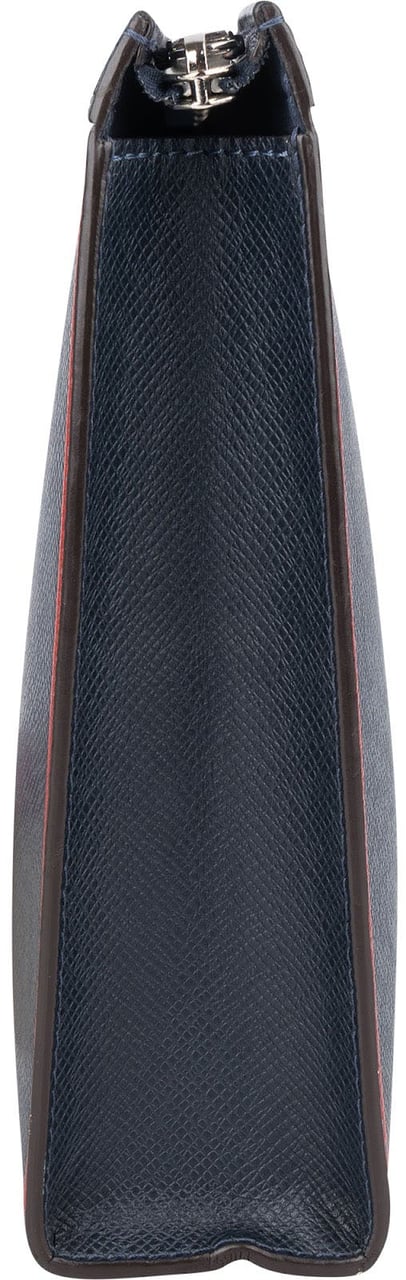 Louis Vuitton Louis Vuitton Marine Bicolor Taiga Leather Pochette Jour Clutch Navy