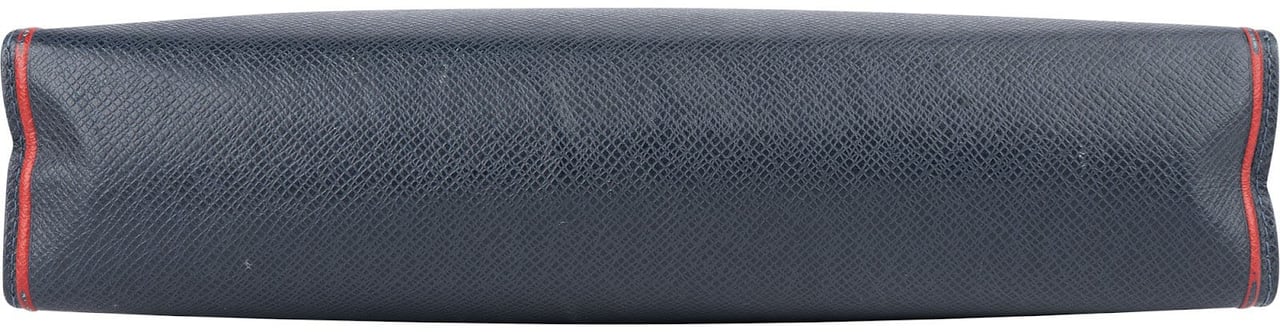 Louis Vuitton Louis Vuitton Marine Bicolor Taiga Leather Pochette Jour Clutch Navy