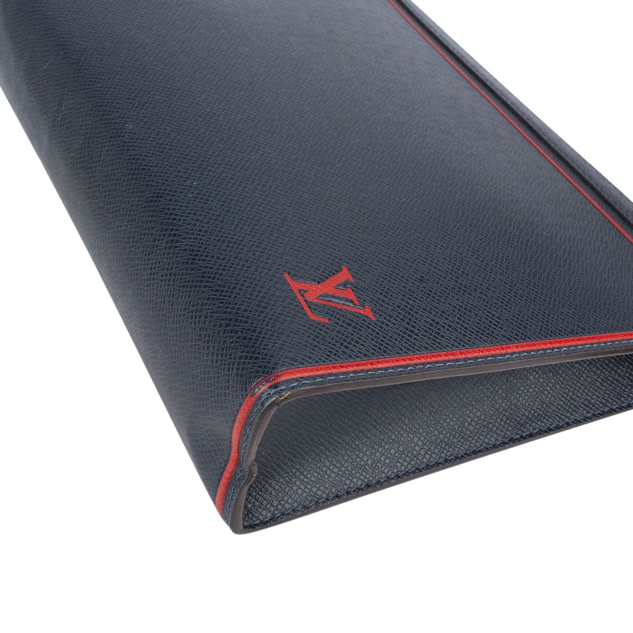 Louis Vuitton Louis Vuitton Marine Bicolor Taiga Leather Pochette Jour Clutch Navy