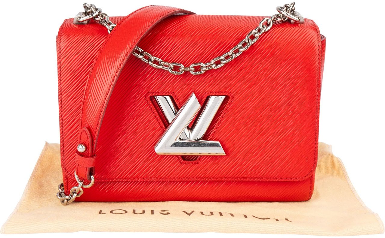Louis Vuitton Louis Vuitton Red Epi Leather Twist Crossbody Bag Rood