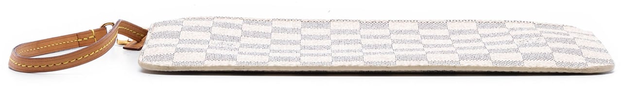 Louis Vuitton Damier Azur Neverfull MM Pouch Wit