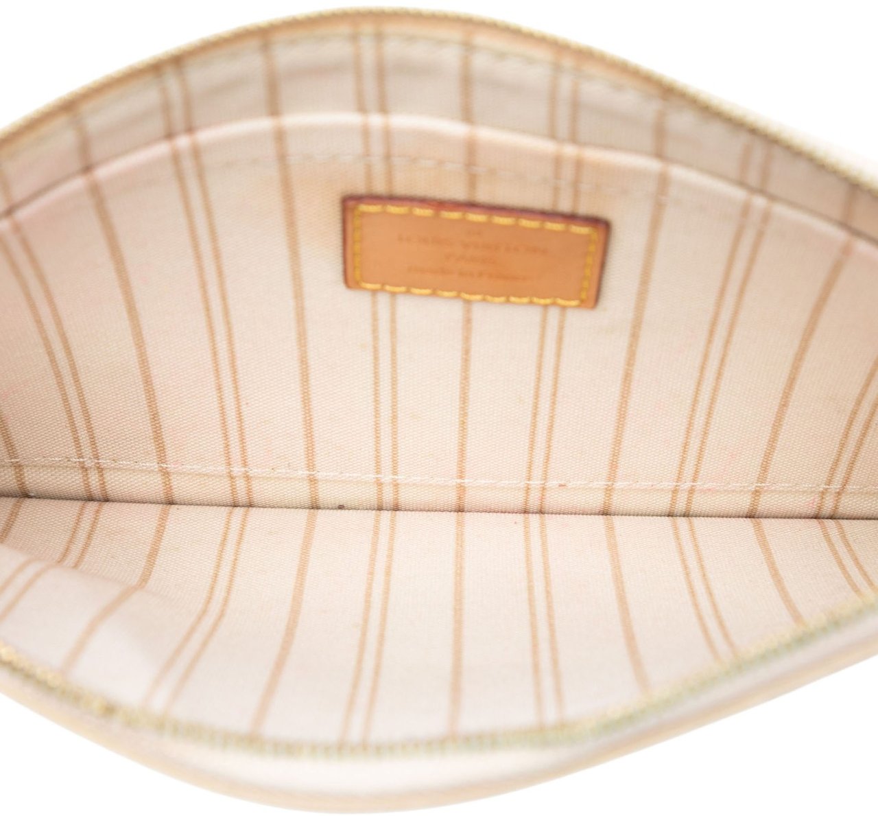 Louis Vuitton Damier Azur Neverfull MM Pouch Wit