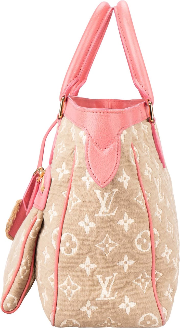 Louis Vuitton Louis Vuitton Denim Monogram Cabas Sabbia MM Handbag Divers