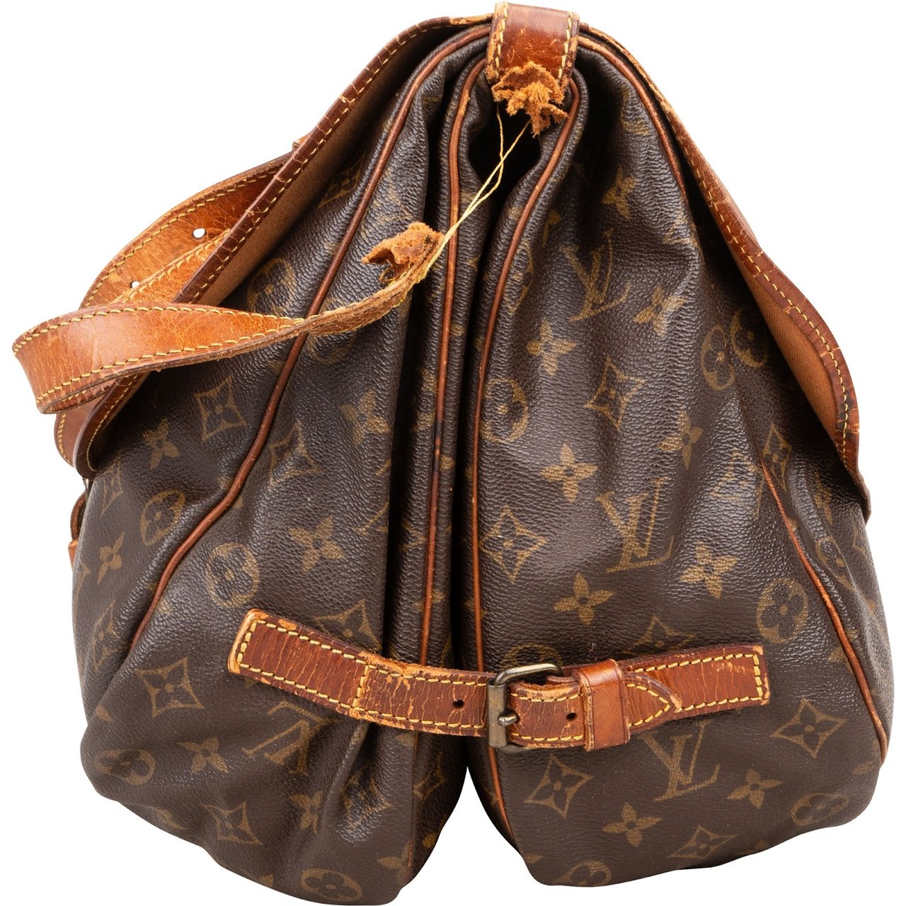 Louis Vuitton Louis Vuitton Monogram Canvas Saumur 35 Crossbody Bag Bruin