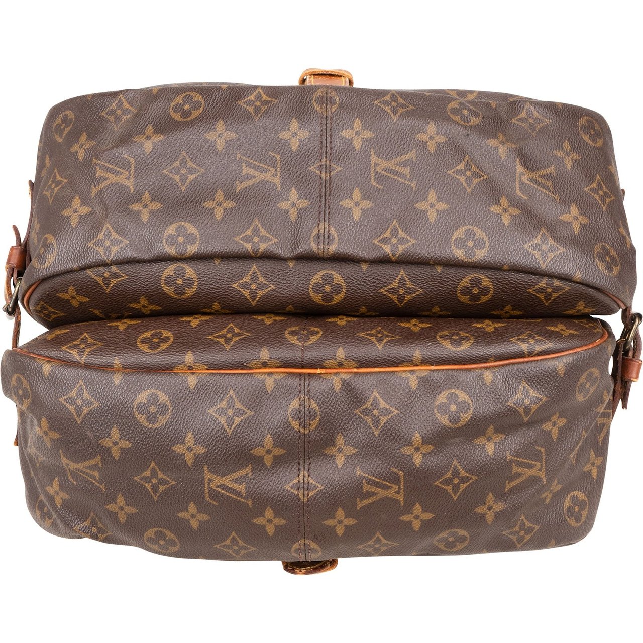 Louis Vuitton Louis Vuitton Monogram Canvas Saumur 35 Crossbody Bag Bruin