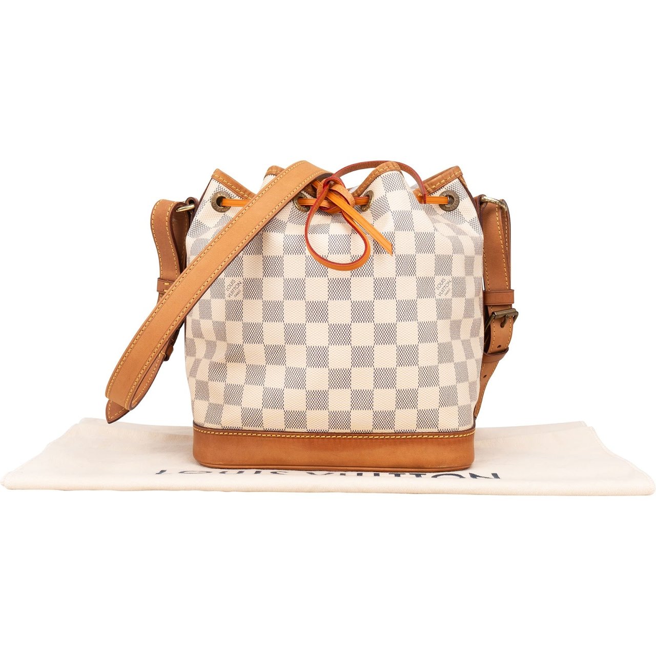 Louis Vuitton Louis Vuitton Monogram Damier Azur NM Sac Noe Petit Crossbody Bag Wit