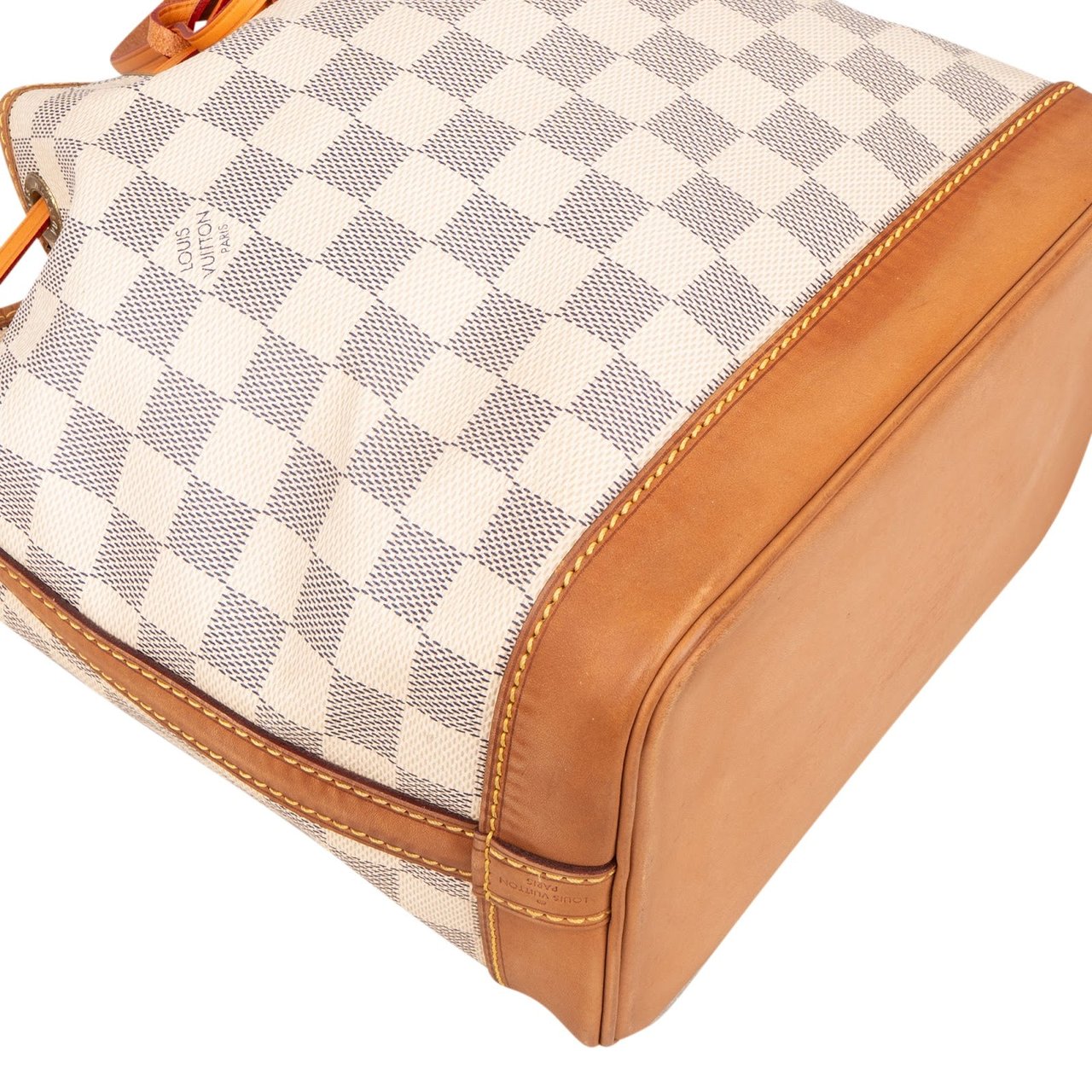 Louis Vuitton Louis Vuitton Monogram Damier Azur NM Sac Noe Petit Crossbody Bag Wit