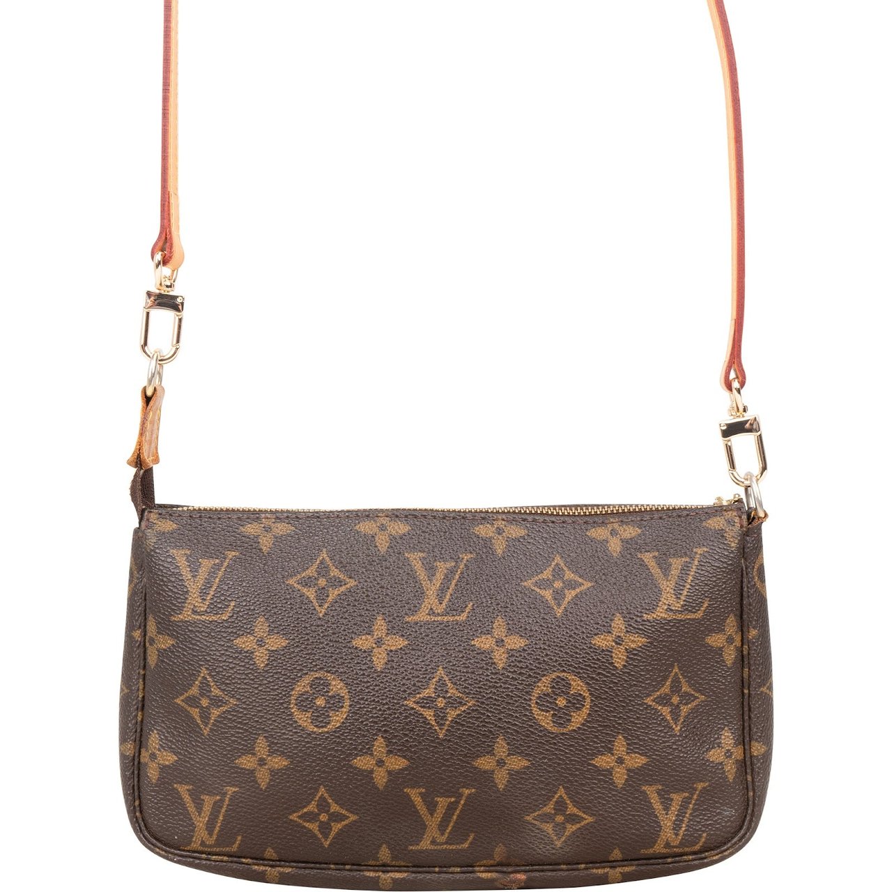 Louis Vuitton Louis Vuitton Monogram Canvas Pochette Accessoires Crossbody Bag Bruin