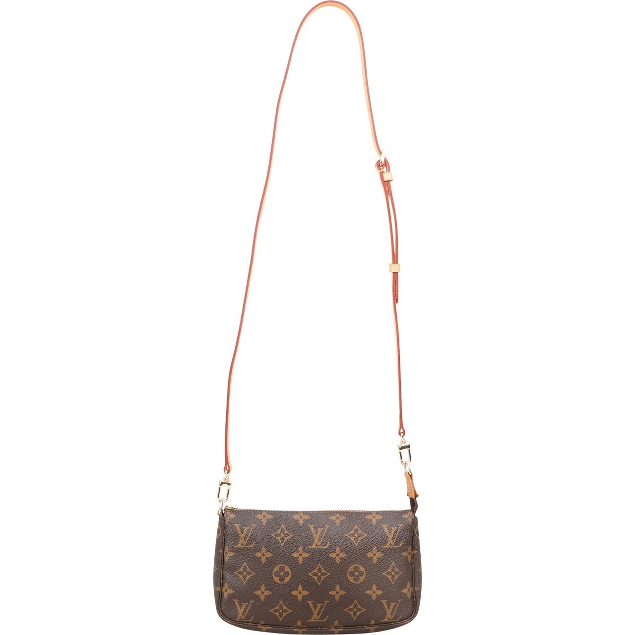 Louis Vuitton Louis Vuitton Monogram Canvas Pochette Accessoires Crossbody Bag Bruin