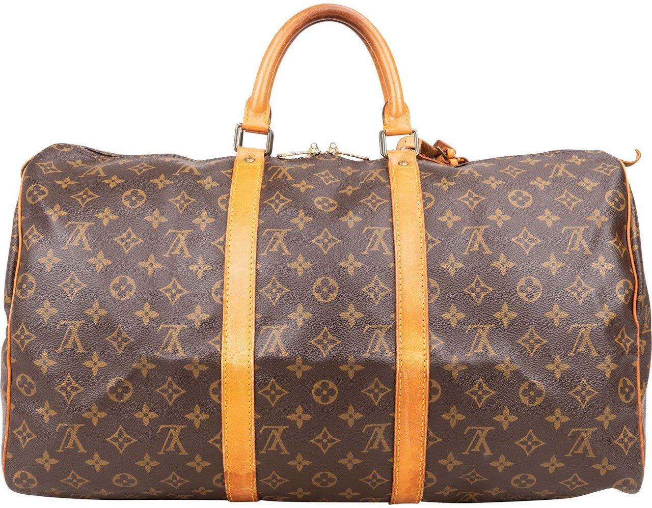 Louis Vuitton Louis Vuitton Monogram Canvas Keepall 55 Travel Bag Bruin