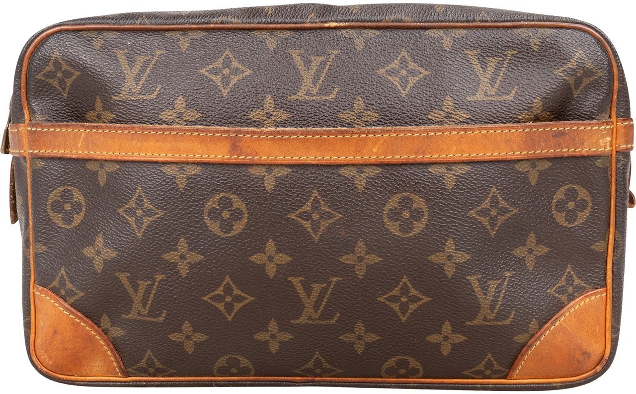 Louis Vuitton Louis Vuitton Monogram Canvas Compiegne 28 Clutch Bruin