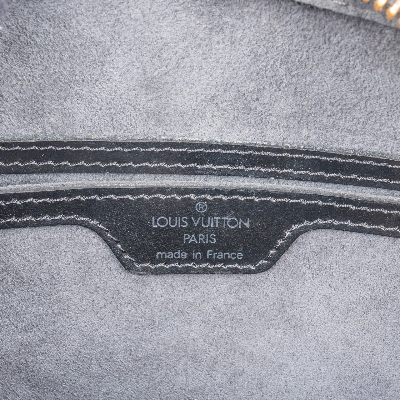 Louis Vuitton Louis Vuitton Noir Epi Leather Soufflot Set Handbag Zwart