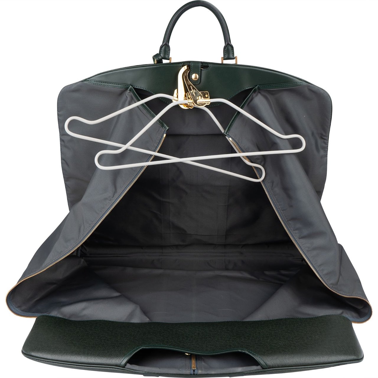 Louis Vuitton Louis Vuitton Green Taiga Leather Garment Bag Kleidersack Divers