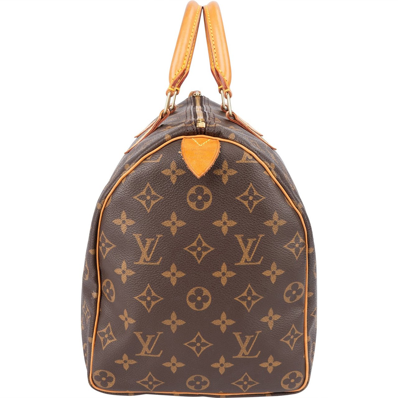Louis Vuitton Louis Vuitton Monogram Canvas Speedy 35 Handbag Bruin