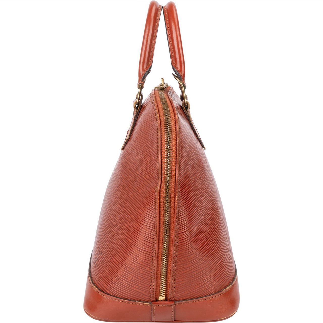 Louis Vuitton Louis Vuitton Cognac Epi Leather Alma PM Handbag Bruin