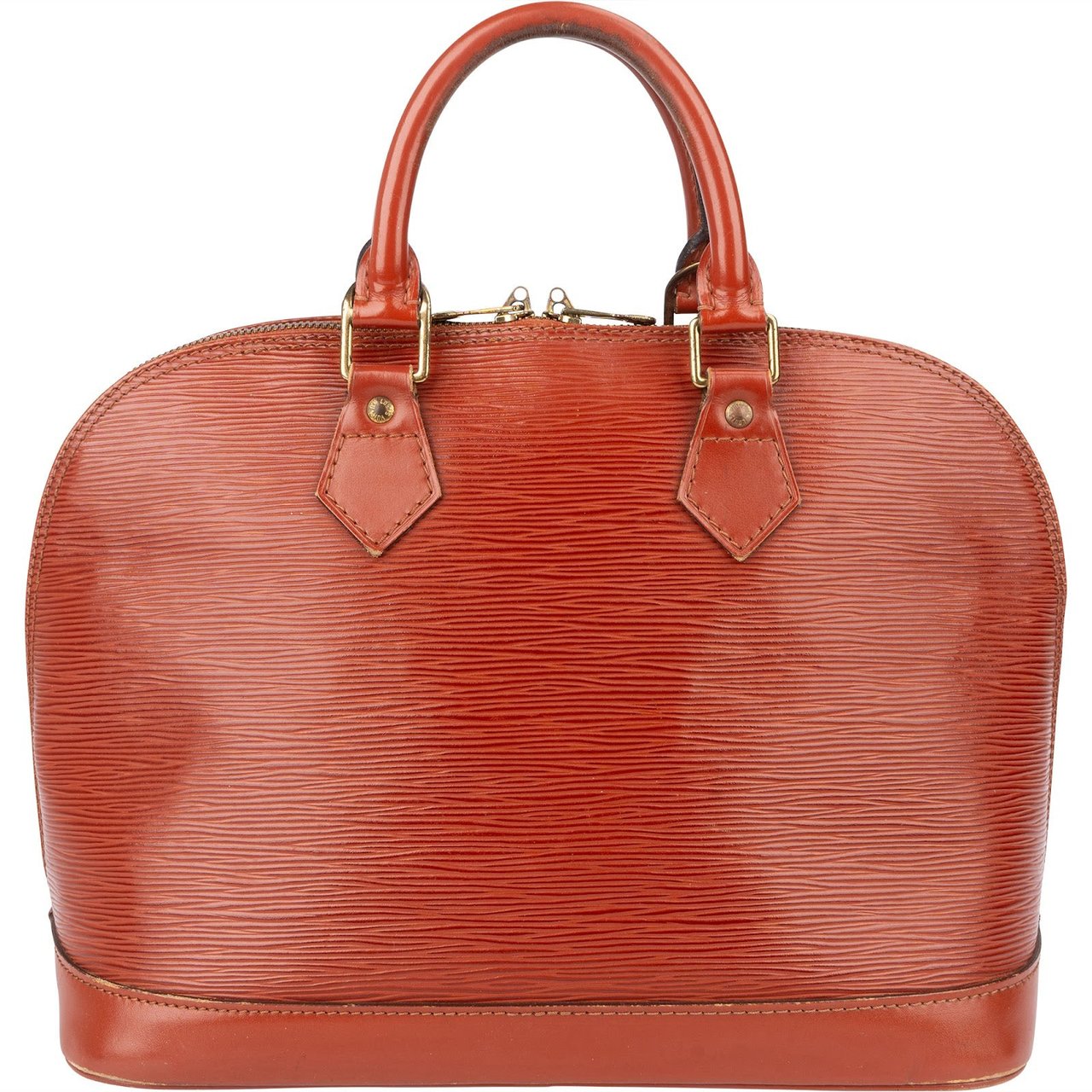 Louis Vuitton Louis Vuitton Cognac Epi Leather Alma PM Handbag Bruin