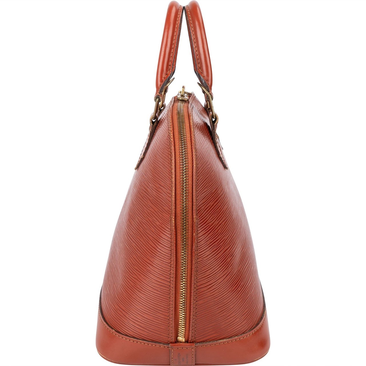 Louis Vuitton Louis Vuitton Cognac Epi Leather Alma PM Handbag Bruin