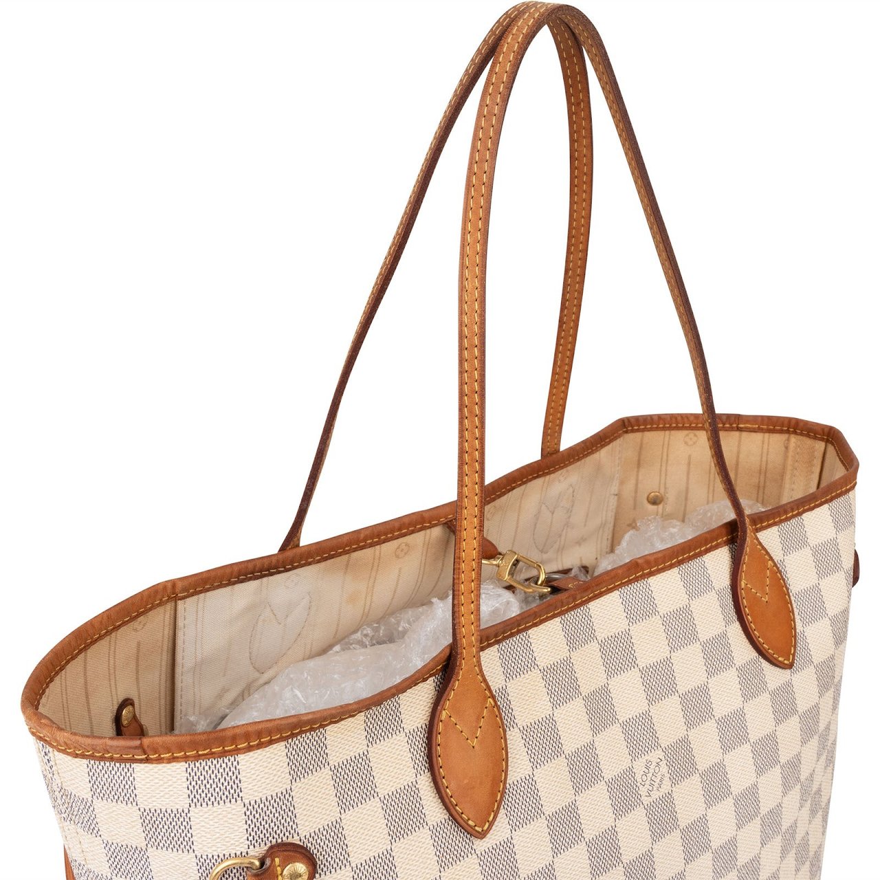 Louis Vuitton Louis Vuitton Monogram Damier Azur Canvas Neverfull MM Shoulder Bag Divers