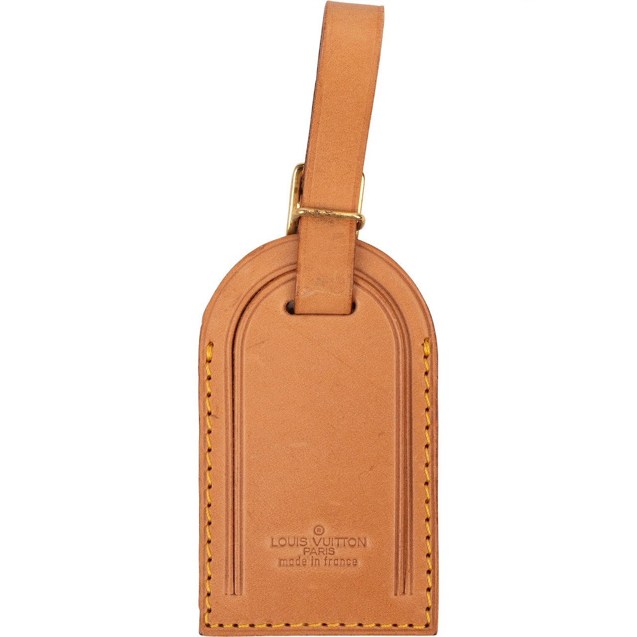 Louis Vuitton Louis Vuitton Vachetta Leather Luggage Tag Bruin