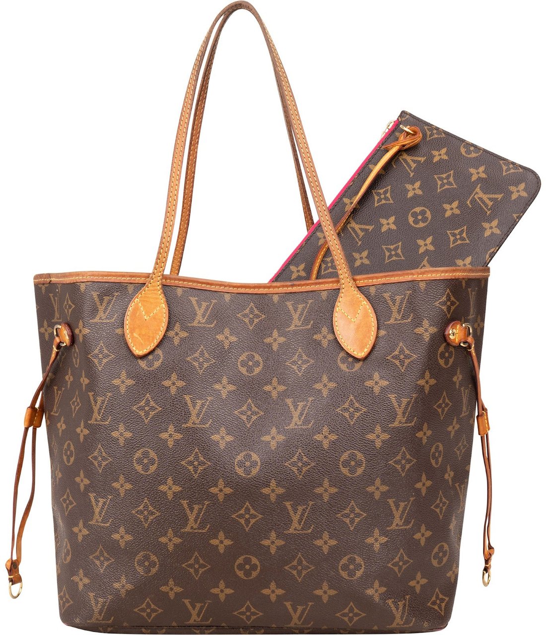 Louis Vuitton Louis Vuitton Monogram Canvas Neverfull MM Shoulder Bag Bruin