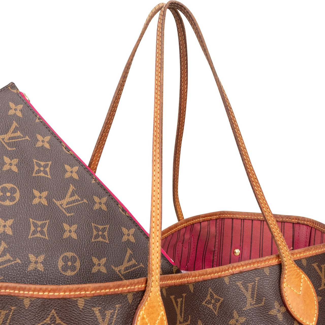 Louis Vuitton Louis Vuitton Monogram Canvas Neverfull MM Shoulder Bag Bruin