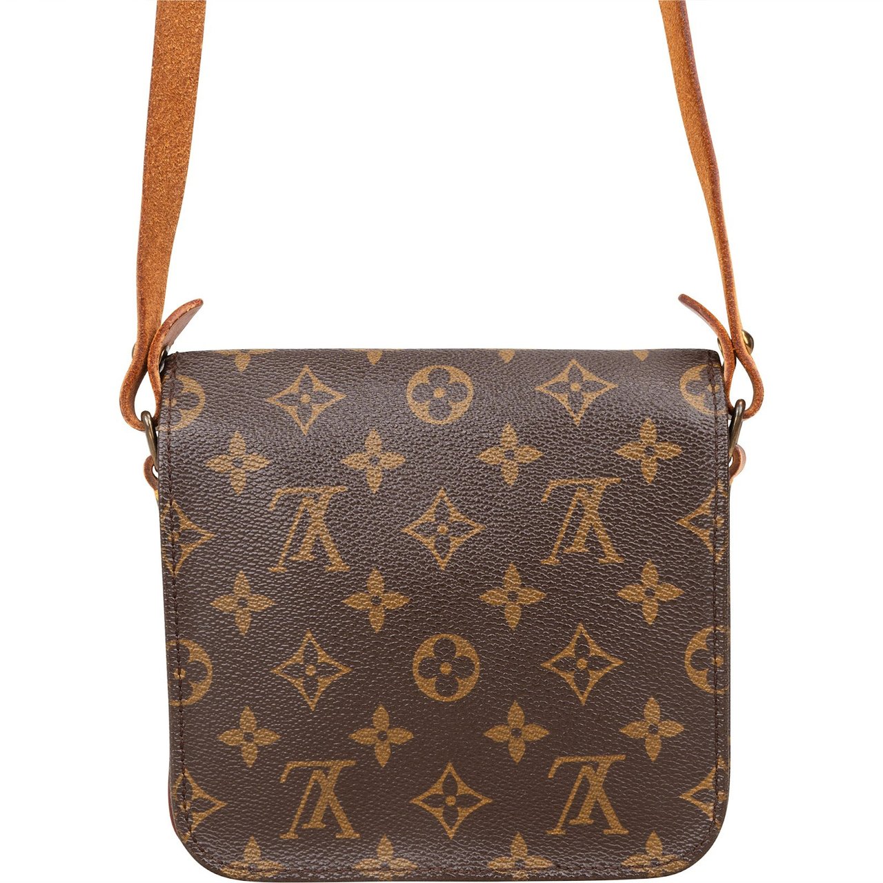 Louis Vuitton Louis Vuitton Monogram Canvas Cartouchiere PM Crossbody Bag Bruin