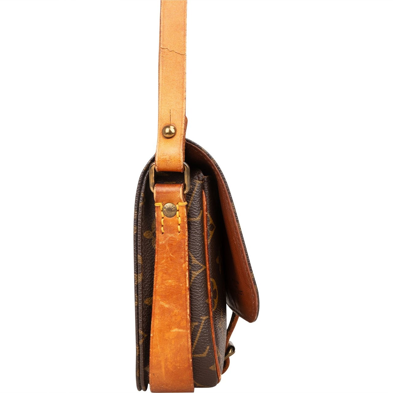 Louis Vuitton Louis Vuitton Monogram Canvas Cartouchiere PM Crossbody Bag Bruin