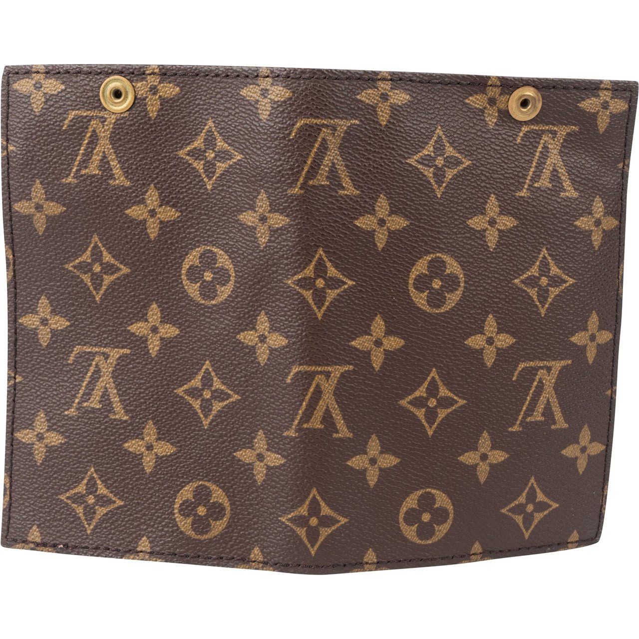 Louis Vuitton Louis Vuitton Canvas Monogram Randonnee Clip Clutch Bruin