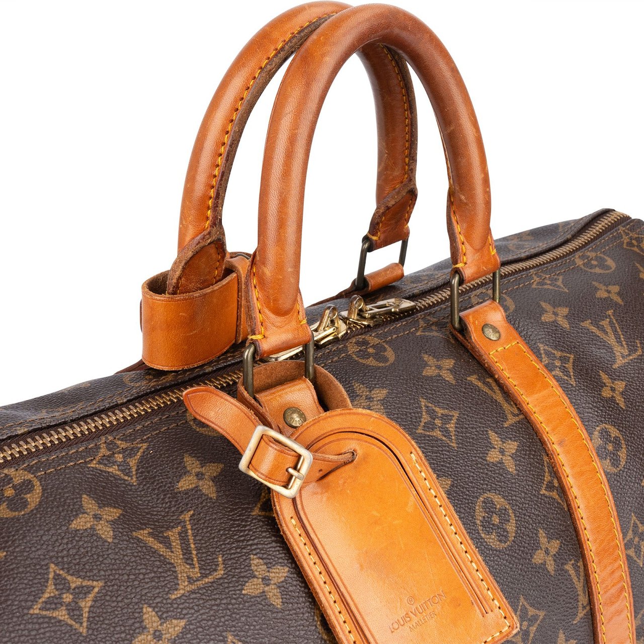 Louis Vuitton Louis Vuitton Monogram Canvas Keepall 45 Travel Bag Bruin