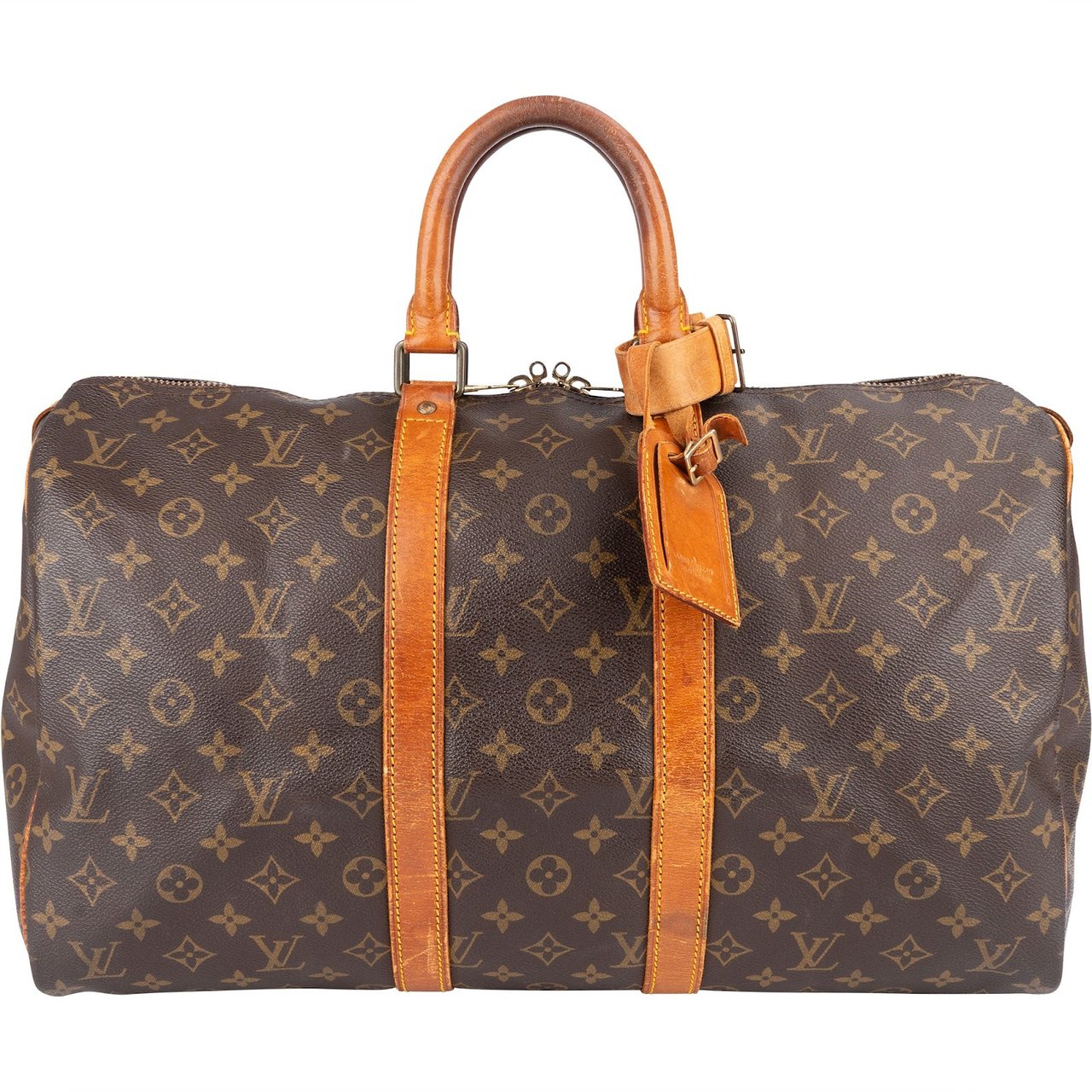 Louis Vuitton Louis Vuitton Monogram Canvas Keepall 45 Travel Bag Bruin